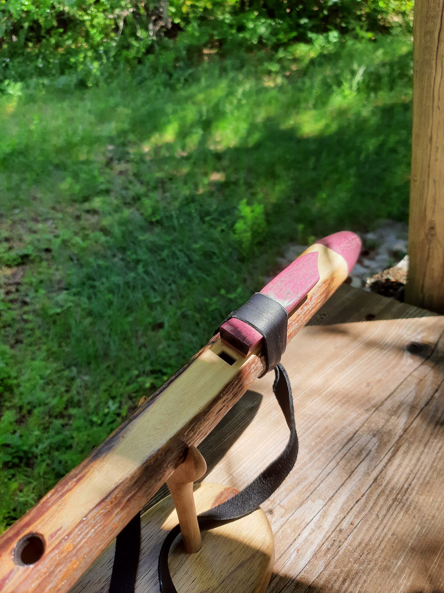 IN STOCK, Key of Ab minor, Elderberry Stem with purple heart mouthpiece and sound block.