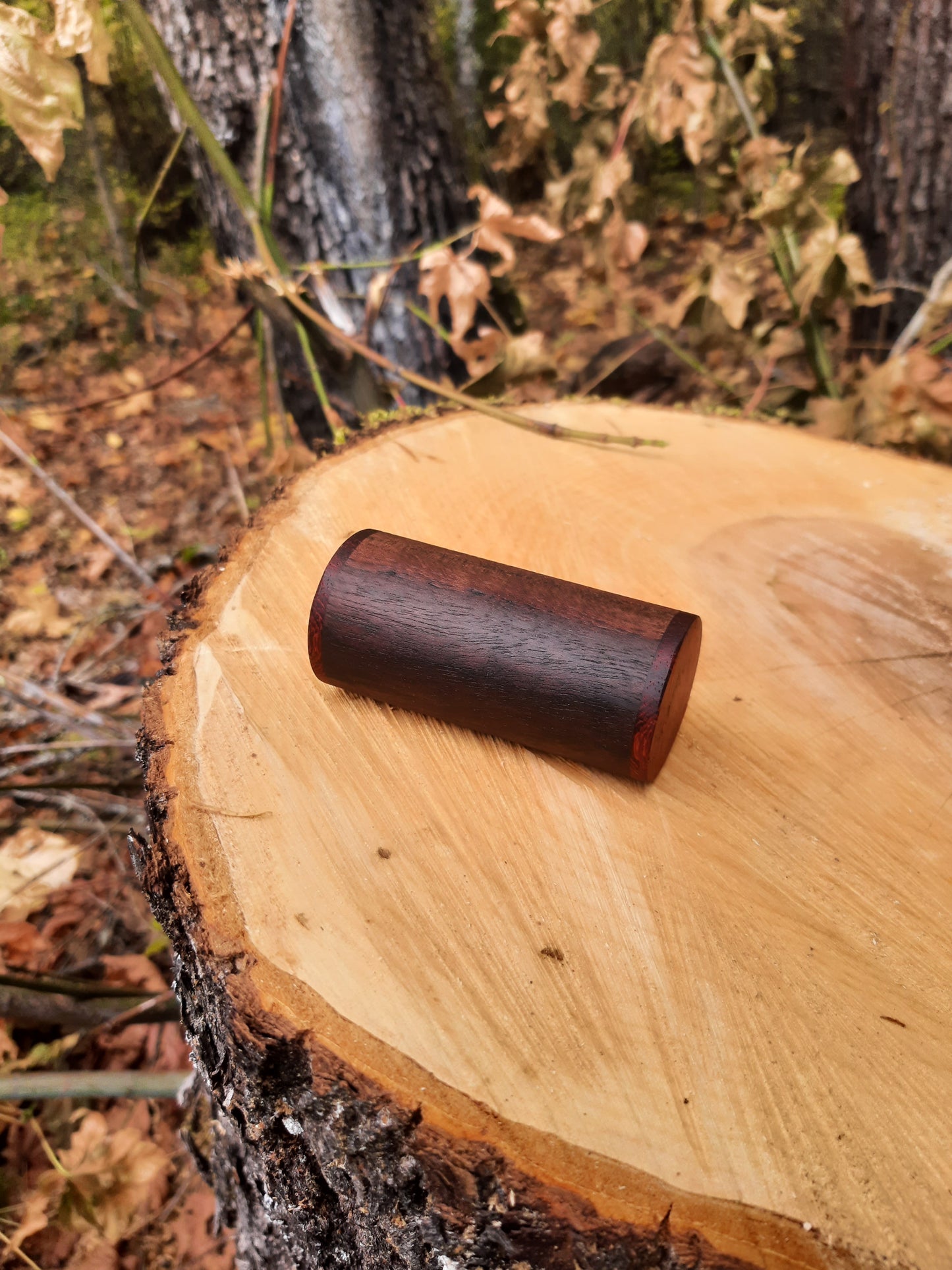 IN STOCK, Walnut shaker with Paduk.