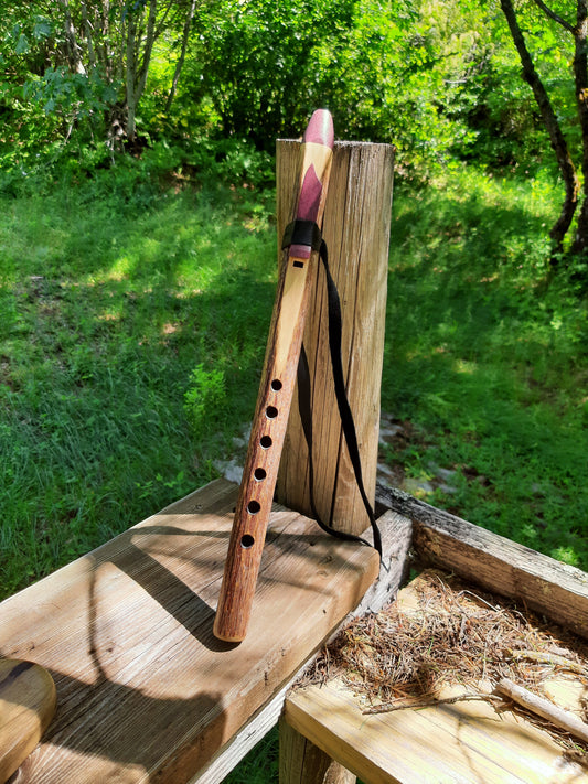 IN STOCK, Key of Ab minor, Elderberry Stem with purple heart mouthpiece and sound block.