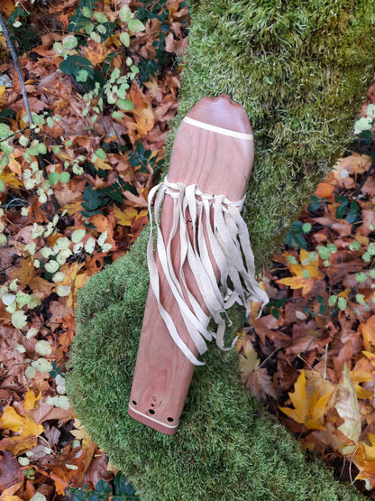 IN STOCK, mid-range, G minor, triple drone with WOOD FRACTAL burning and galactic stone inlay.