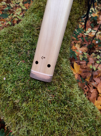 IN STOCK, LOW C# minor double drone with WOOD FRACTAL burning and galactic stone inlay