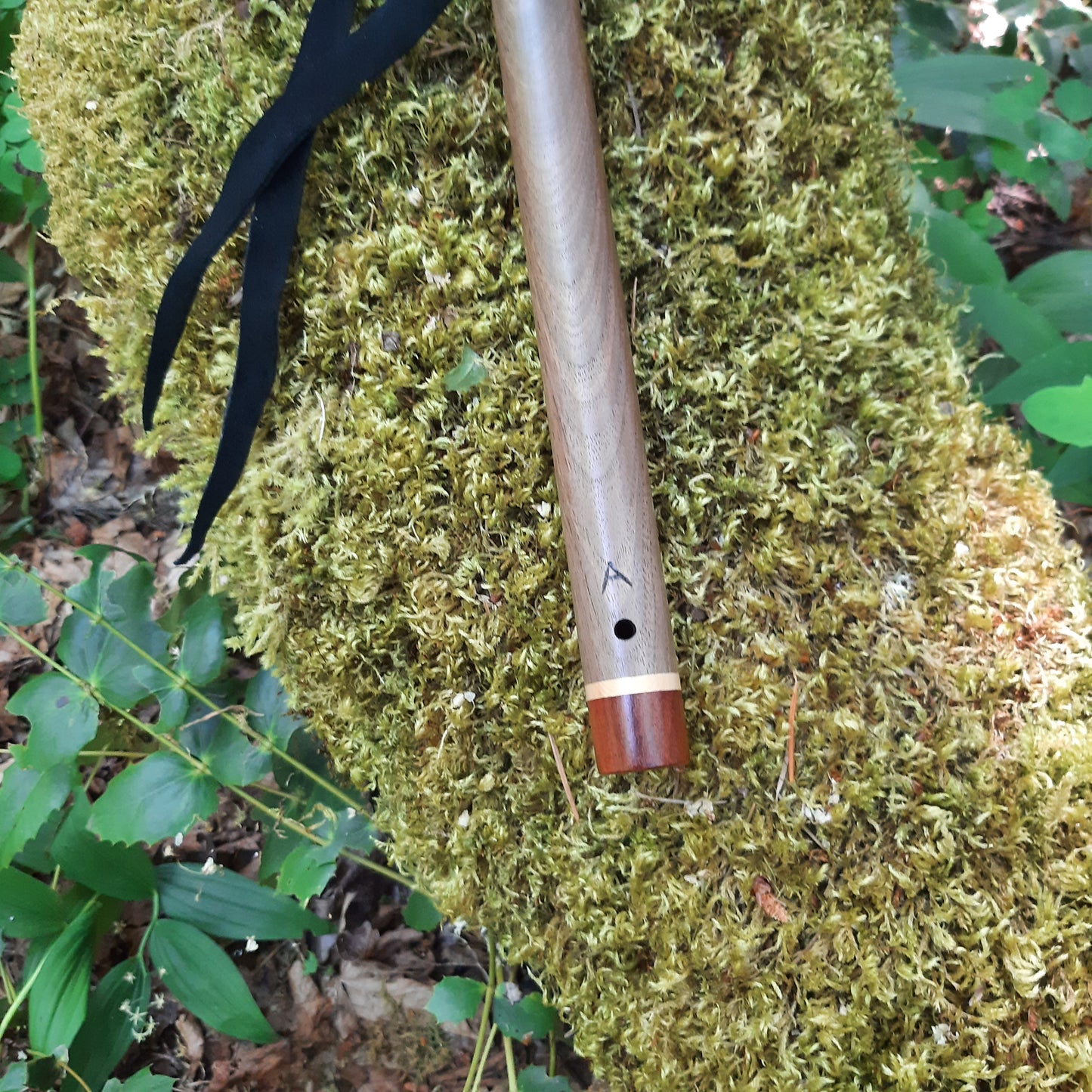 IN STOCK, Curly Walnut, high A minor, 440 hz.
